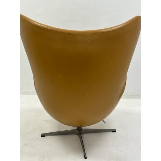 gebruikte Fritz Hansen 3316 Fauteuil Egg Chair Natural Leather